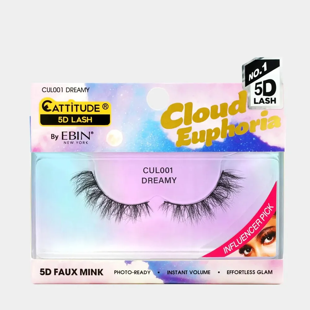 Ebin New York Cloud Euphoria Cattitude 5D Faux Mink Lashes - Image 3
