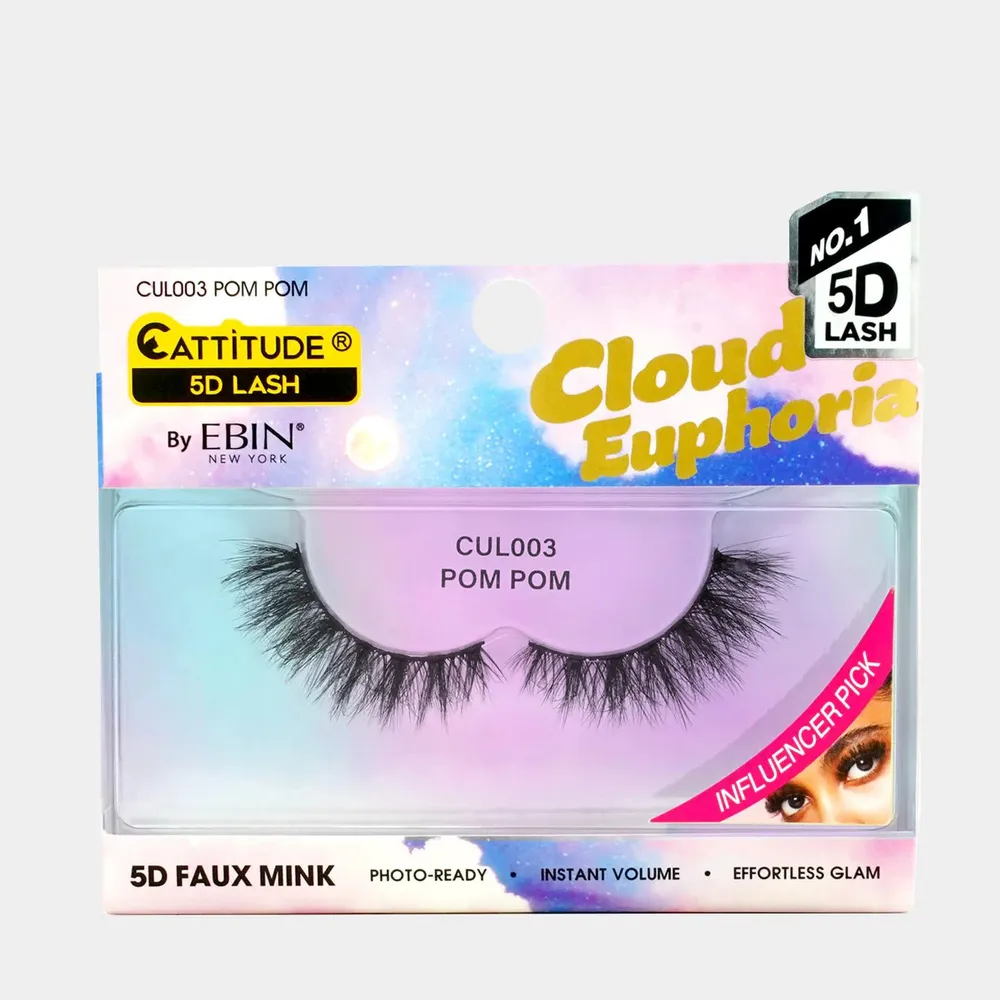 Ebin New York Cloud Euphoria Cattitude 5D Faux Mink Lashes - Image 5