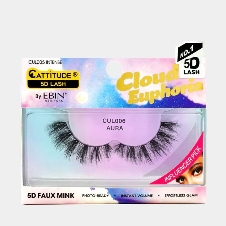 Ebin New York Cloud Euphoria Cattitude 5D Faux Mink Lashes - Image 8