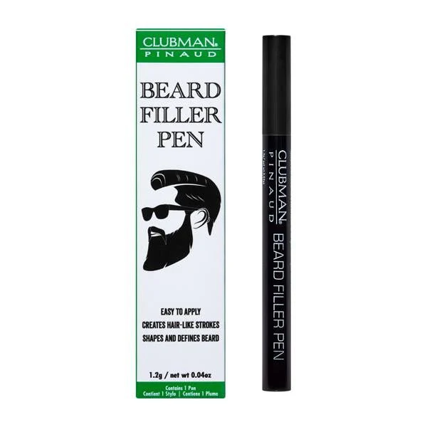 Clubman Beard Filler Pen – Black & Dark Brown, 1.2g - Image 2