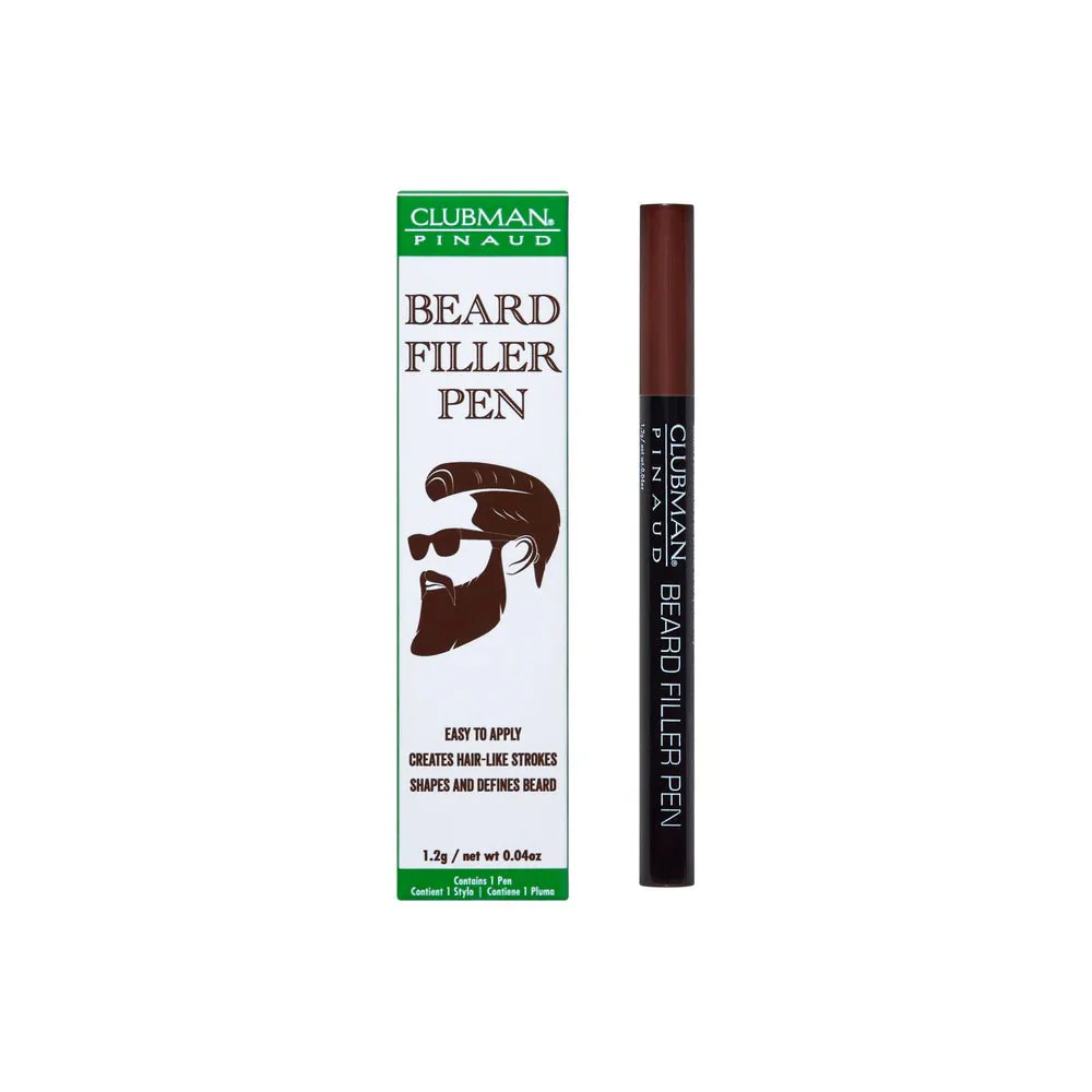 Clubman Beard Filler Pen – Black & Dark Brown, 1.2g - Image 3