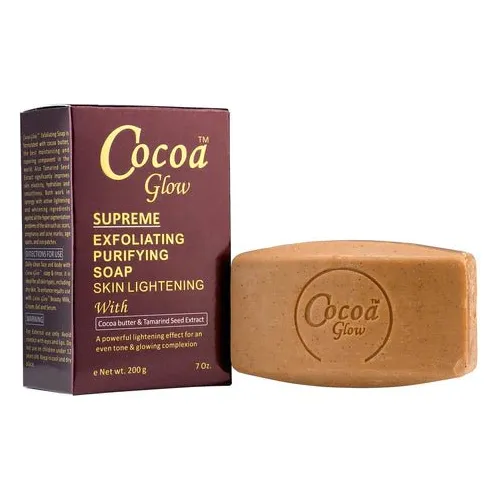 Cocoa Glow Supreme Exfoliating Purifying Soap Cocoa Butter - 7oz - Image 2