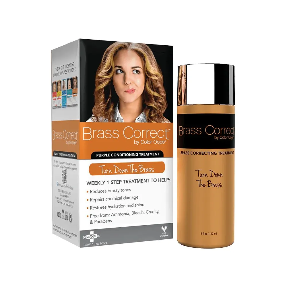 Color Oops BRASS CORRECT Purple Conditioning Treatment – 4 fl oz - Image 3