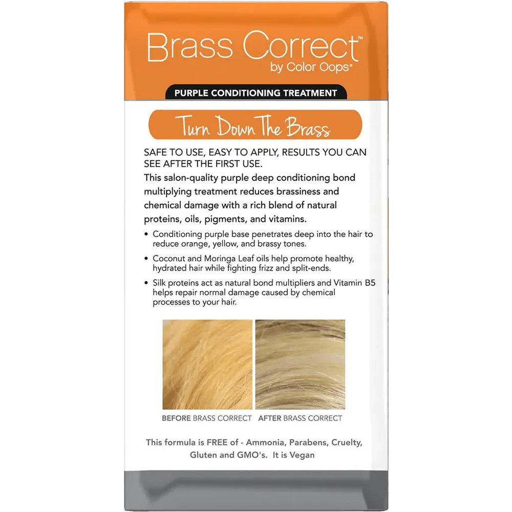 Color Oops BRASS CORRECT Purple Conditioning Treatment – 4 fl oz - Image 4