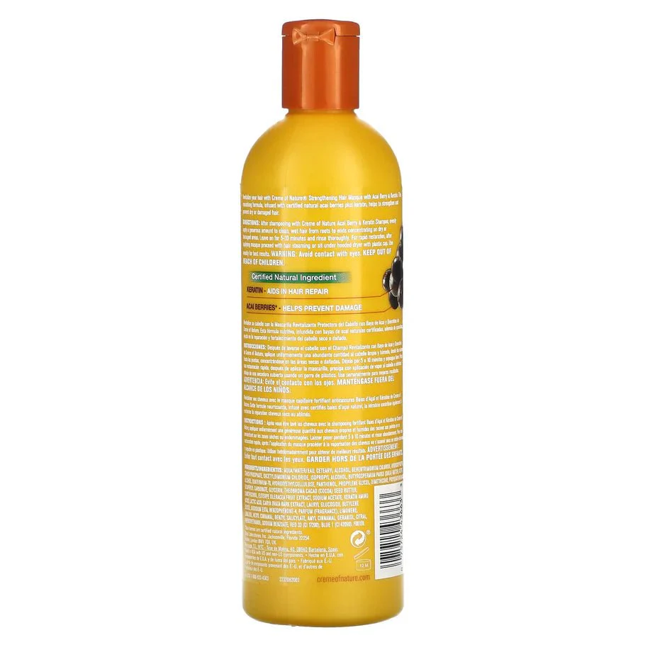 Creme of Nature Acai & Keratin Hair Masque β 12oz - Image 2
