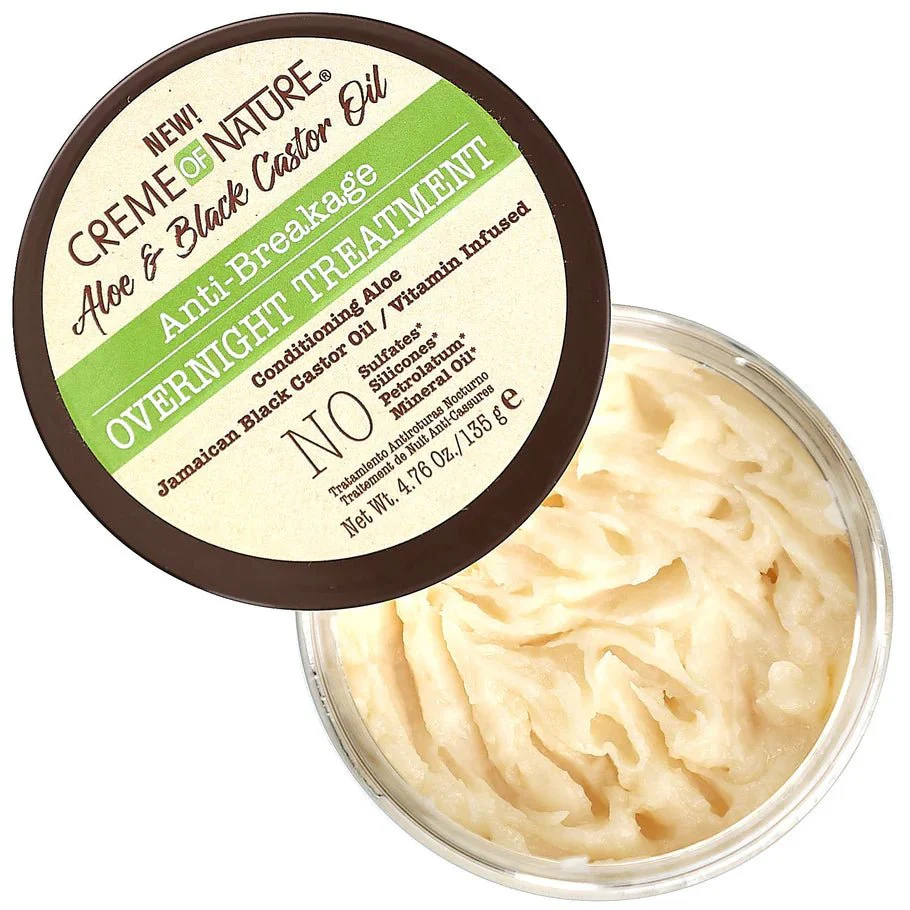 Creme of Nature Anti-Breakage Overnight Treatment with Aloe and Black Castor Oil - 4.76 oz - Image 3