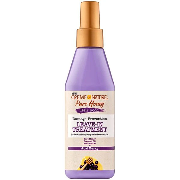 Creme of Nature Pure Honey Hair Food Honey and Acai Berry Leave-In Treatment - 8 oz