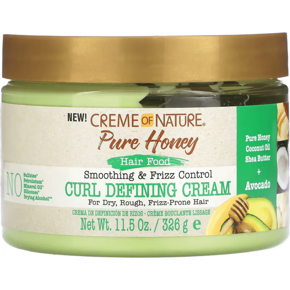 Creme of Nature Honey Hair Food Smoothing and Frizz Control Curl Defining Cream - 11.5 oz