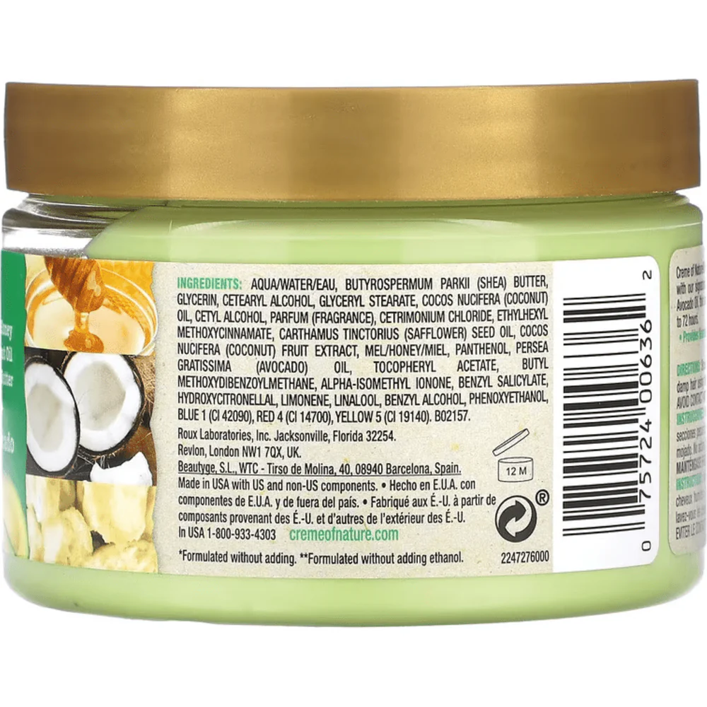Creme of Nature Honey Hair Food Smoothing and Frizz Control Curl Defining Cream - 11.5 oz - Image 2