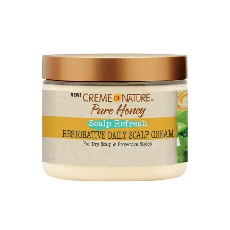 Creme of Nature Pure Honey Scalp Refresh Restorative Daily Scalp Cream – 4.7 oz