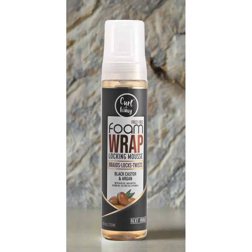 Curl & Wavy Foam Wrap Locking Mousse – 3 Variants – 8oz - Image 7