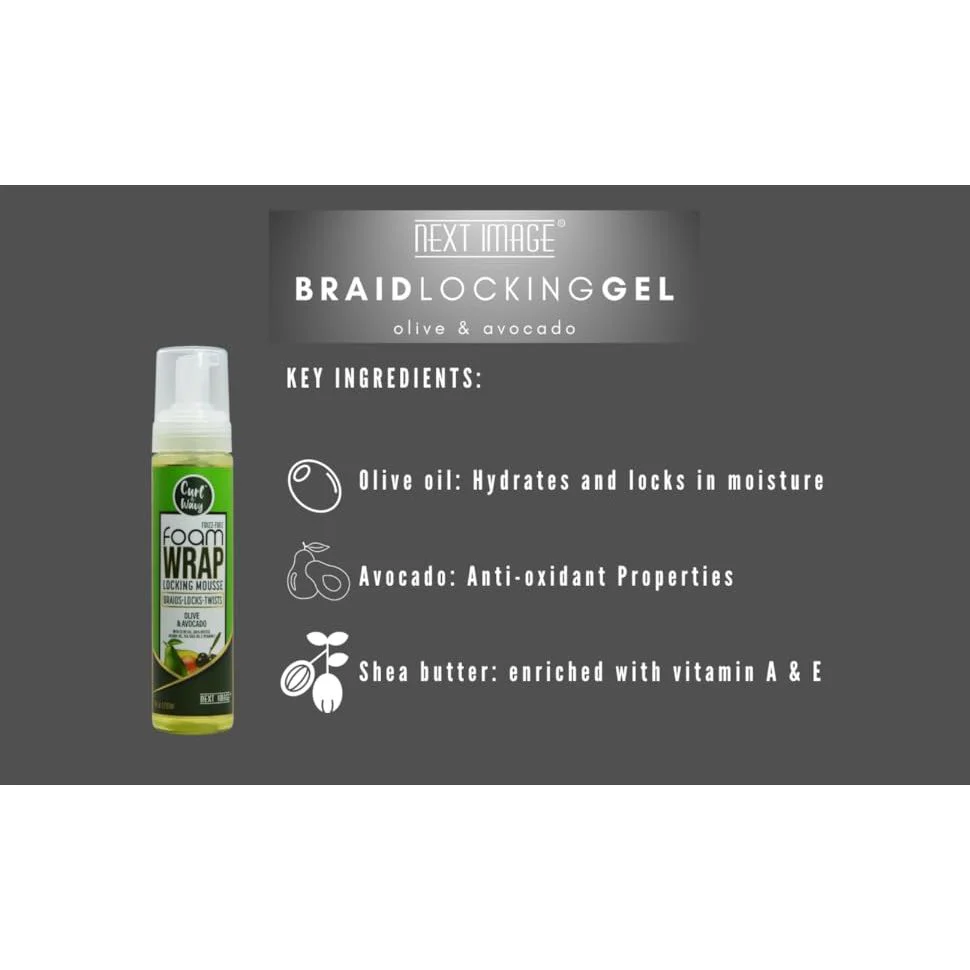 Curl & Wavy Foam Wrap Locking Mousse – 3 Variants – 8oz - Image 8