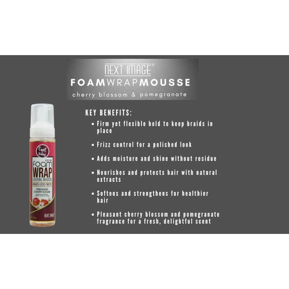Curl & Wavy Foam Wrap Locking Mousse – 3 Variants – 8oz - Image 9