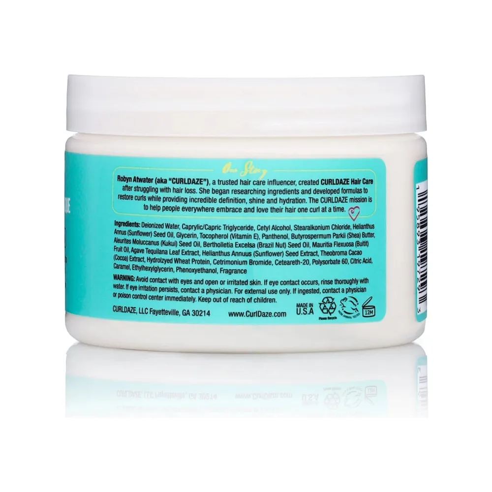 CurlDaze Silky Hydration Intense Deep Conditioning Masque – 12 oz - Image 2