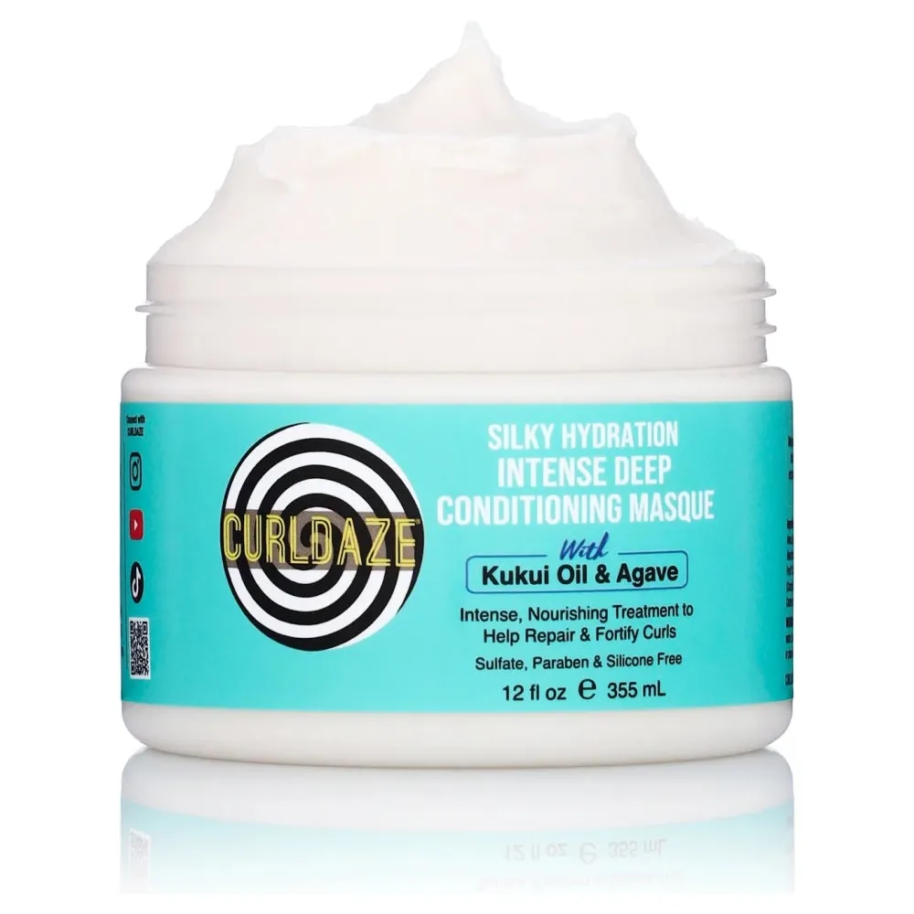CurlDaze Silky Hydration Intense Deep Conditioning Masque – 12 oz - Image 3