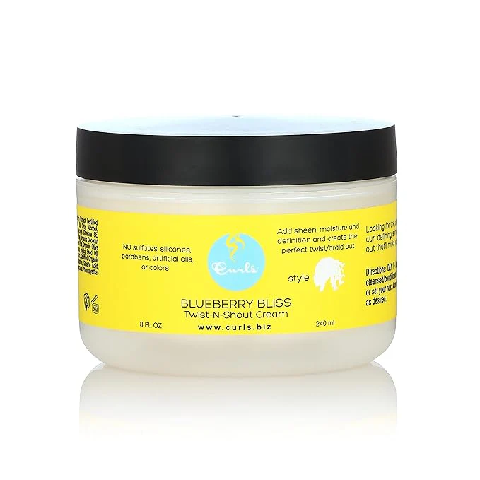 Curls Blueberry Bliss Twist-N-Shout Cream – 8 oz - Image 2
