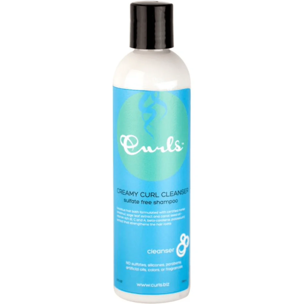 Curls Creamy Cleanser Sulfate-Free Shampoo for Chemically Altered and Color-Treated Hair - 8 oz