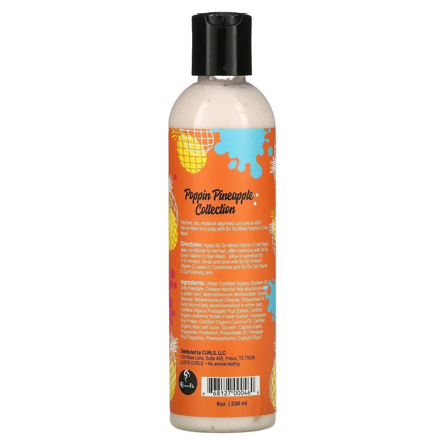 Curls Poppin So So Moist Vitamin C Curl Mask – 8 oz - Image 2