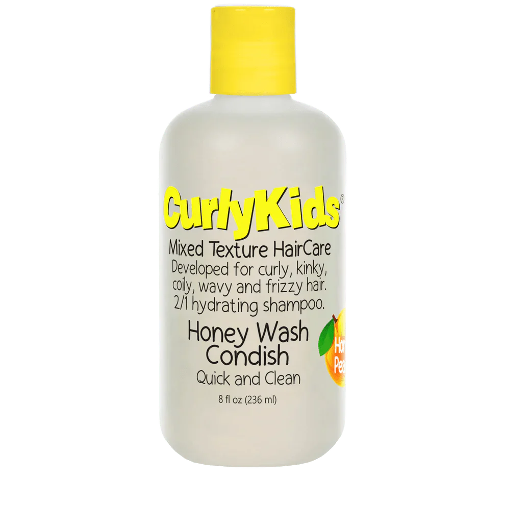 Curly Kids Honey Wash Condish 2-in-1 Hydrating Shampoo – 8 oz