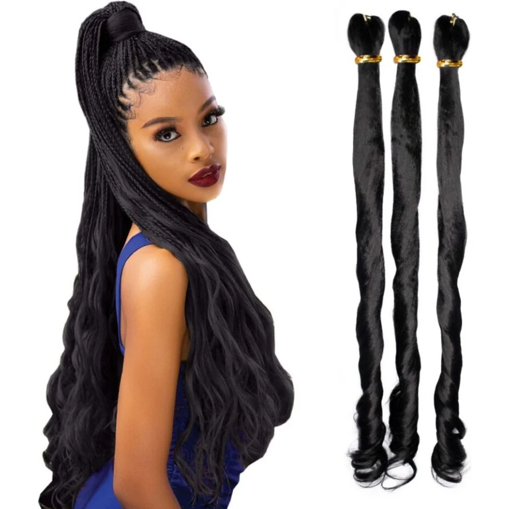Darling Loose Body Waves Braids Hair Extensions Pre-Stretched 3-Pack 52" - Image 3
