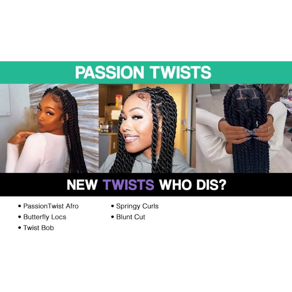 Darling Passion Twist Crochet Hair Extensions 2X Pack 24" - Image 4