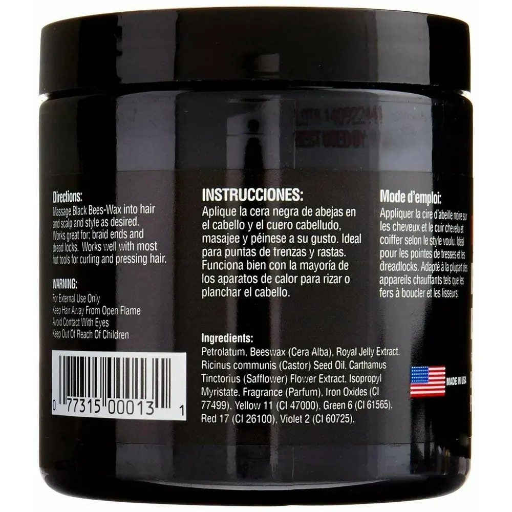 DAX Black Beeswax – Firm Hold Edge – 7.5 oz & 14 oz - Image 2