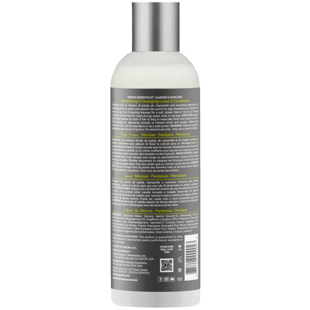 Design Essentials Almond & Avocado Leave-In Conditioner - Image 2