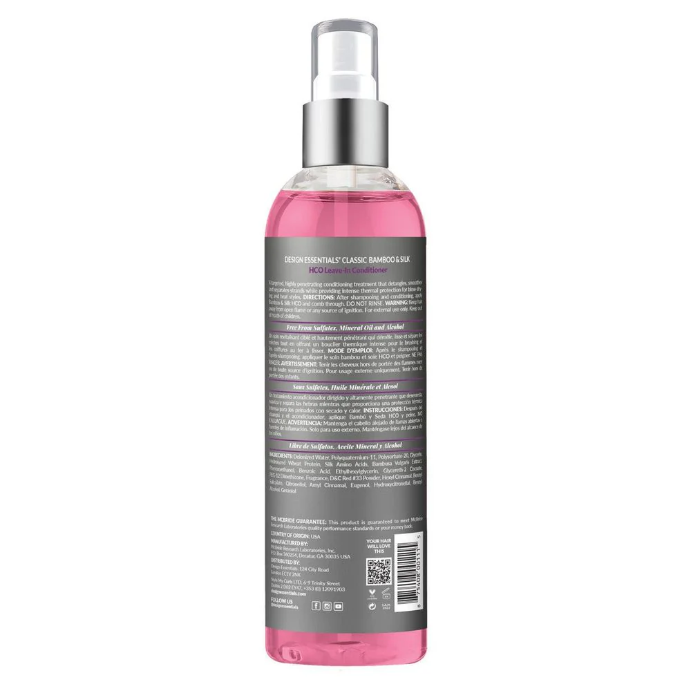 Design Essentials Bamboo & Silk HCO Leave-In Conditioner – 8 oz - Image 2
