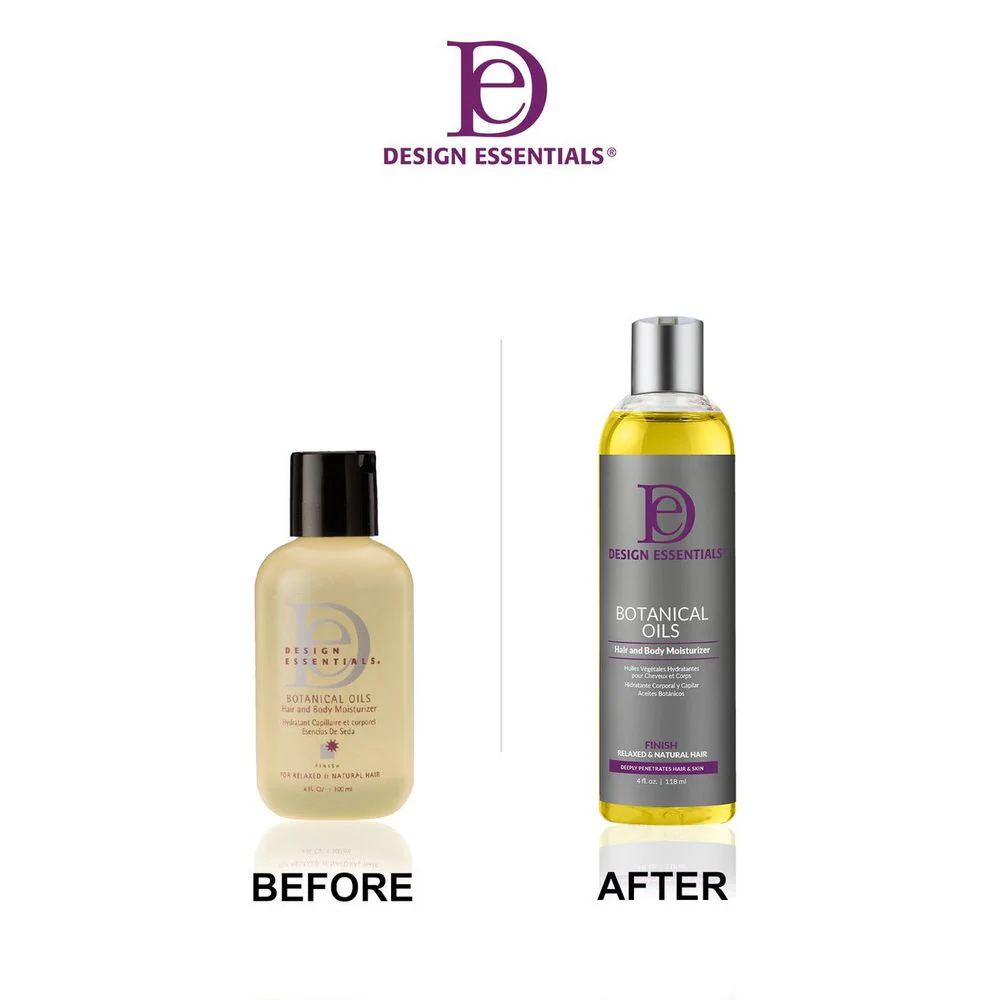 Design Essentials Botanical Oils Hair and Body Moisturizer ā 4 oz - Image 2