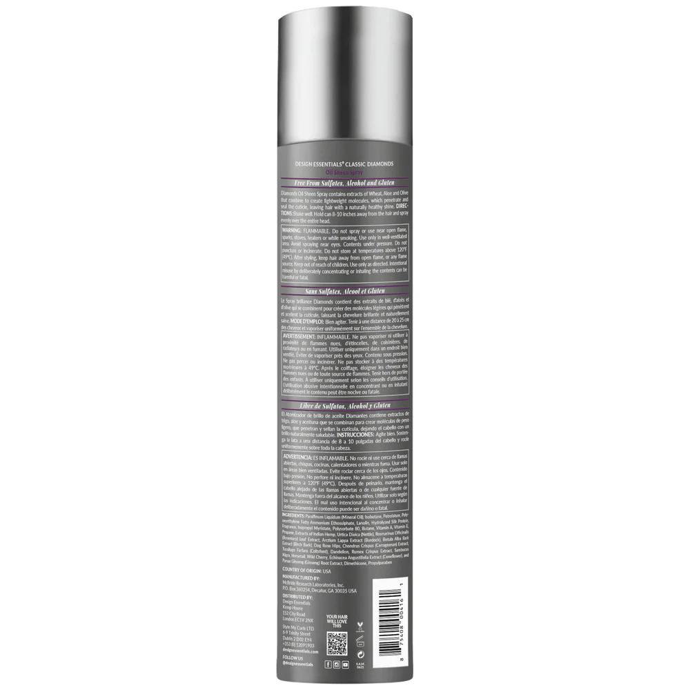 Design Essentials DIAMONDS Oil Sheen Spray – 10 oz - Image 2