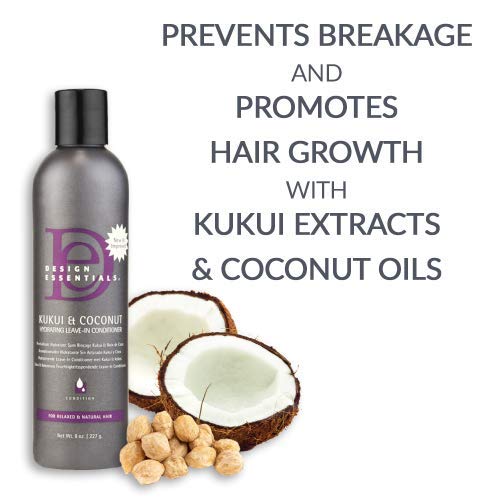 Design Essentials Kukui & Coconut Leave-In Conditioner – 12 oz - Image 3