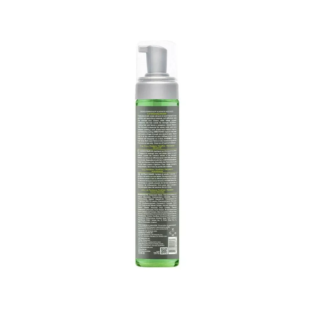 Design Essentials Natural Almond & Avocado Curl Enhancing Mousse - Image 2