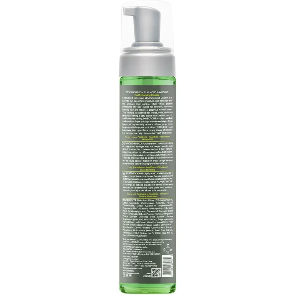 Design Essentials Natural Almond & Avocado Curl Enhancing Mousse - Image 5