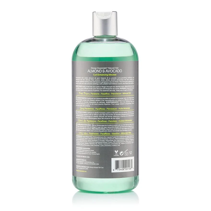 Design Essentials Natural Almond & Avocado Curl Enhancing Mousse - Image 8