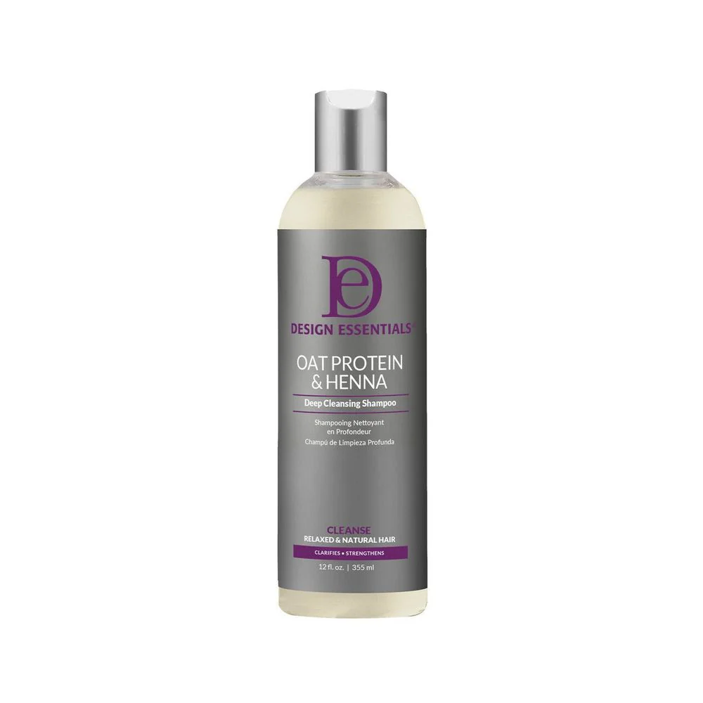 Design Essentials Oat Protein & Henna Deep Cleansing Shampoo – 12 oz