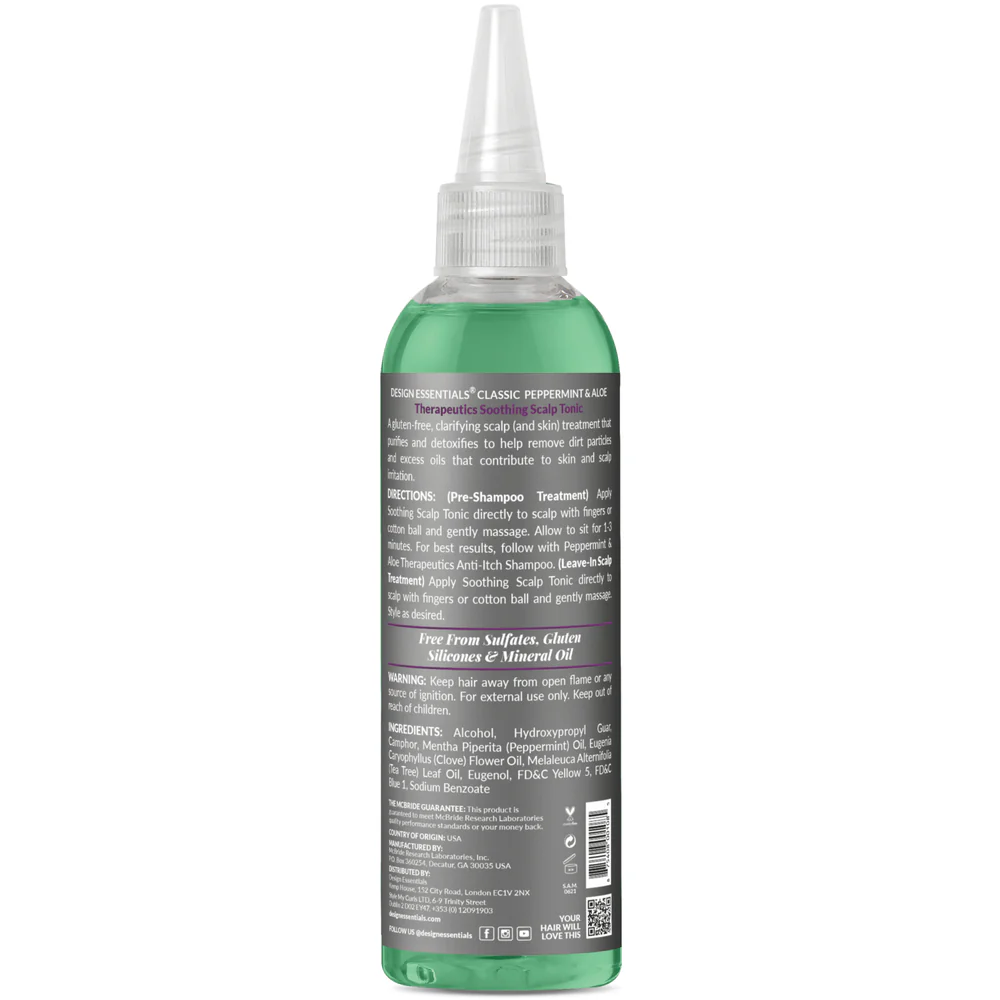 Design Essentials Peppermint & Aloe Soothing Scalp Tonic – 4 oz - Image 2