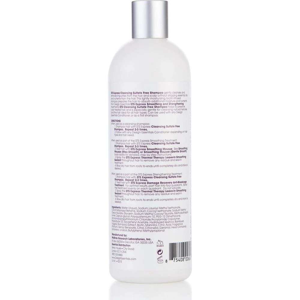 Design Essentials STS Strengthening Sulfate-Free Shampoo - 16 oz - Image 2