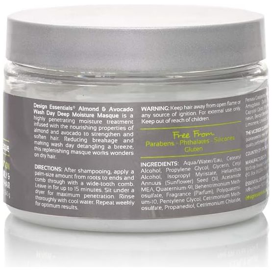 Design Essentials Wash Day Deep Moisture Masque - 12 oz - Image 2