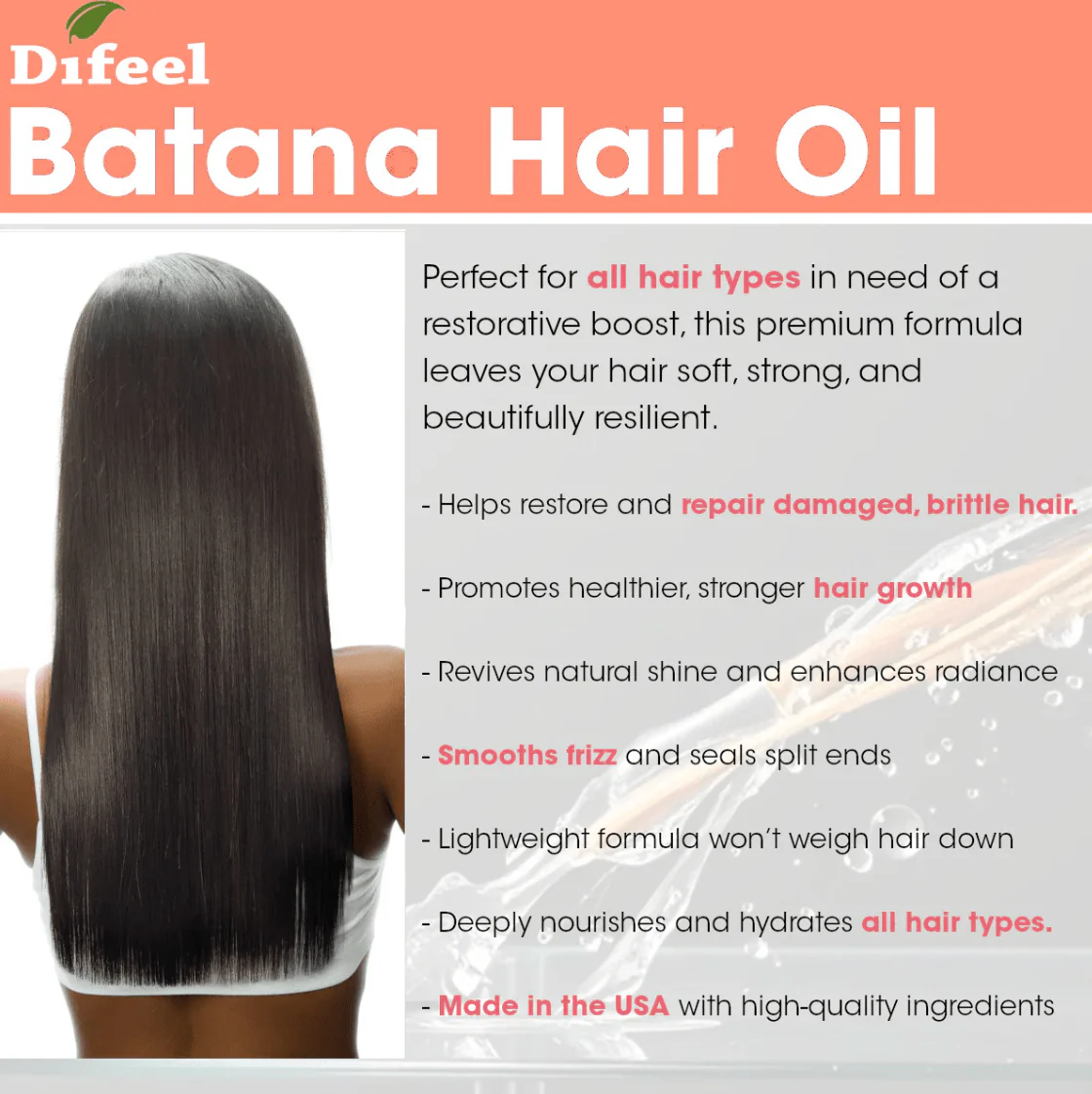 Difeel Batana Premium Hair Oil β 8oz - Image 4