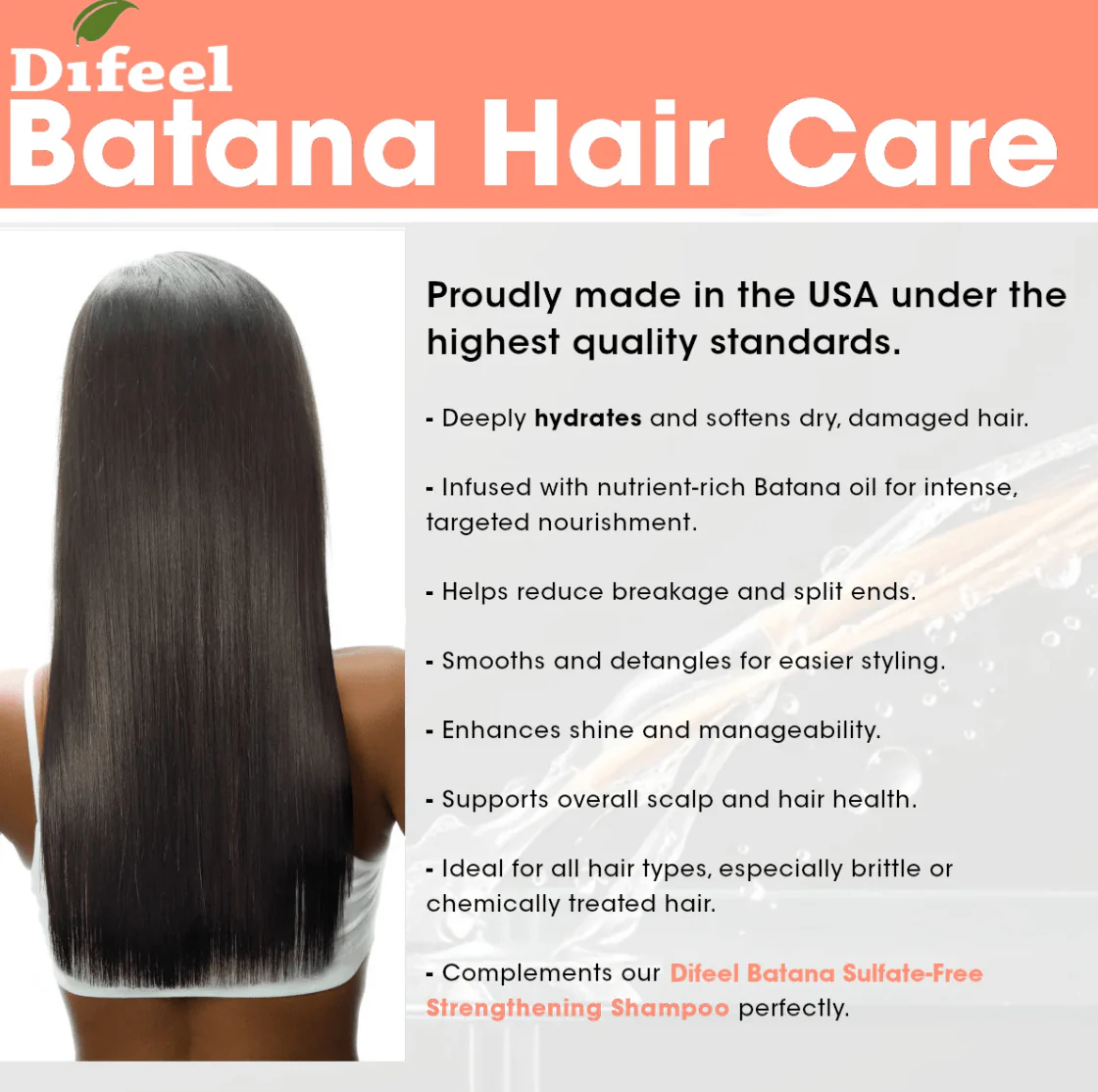 Difeel Batana Shampoo & Conditioner โ 12 oz - Image 6