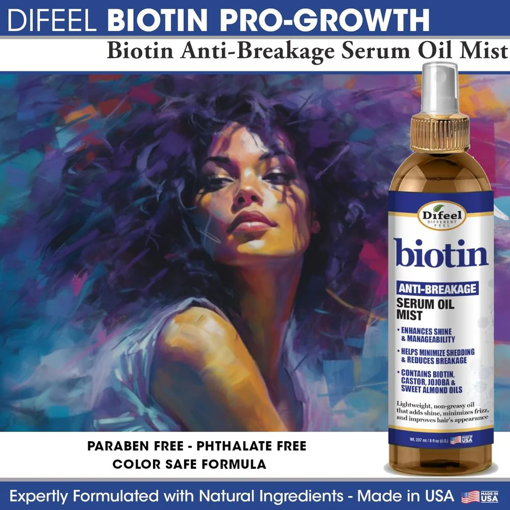 Difeel Biotin Anti-Breakage Serum Oil Mist 8 oz - Image 5