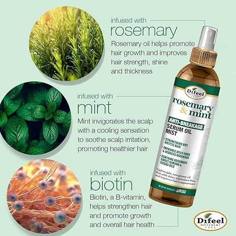 Difeel Biotin Anti-Breakage Serum Oil Mist 8 oz - Image 9