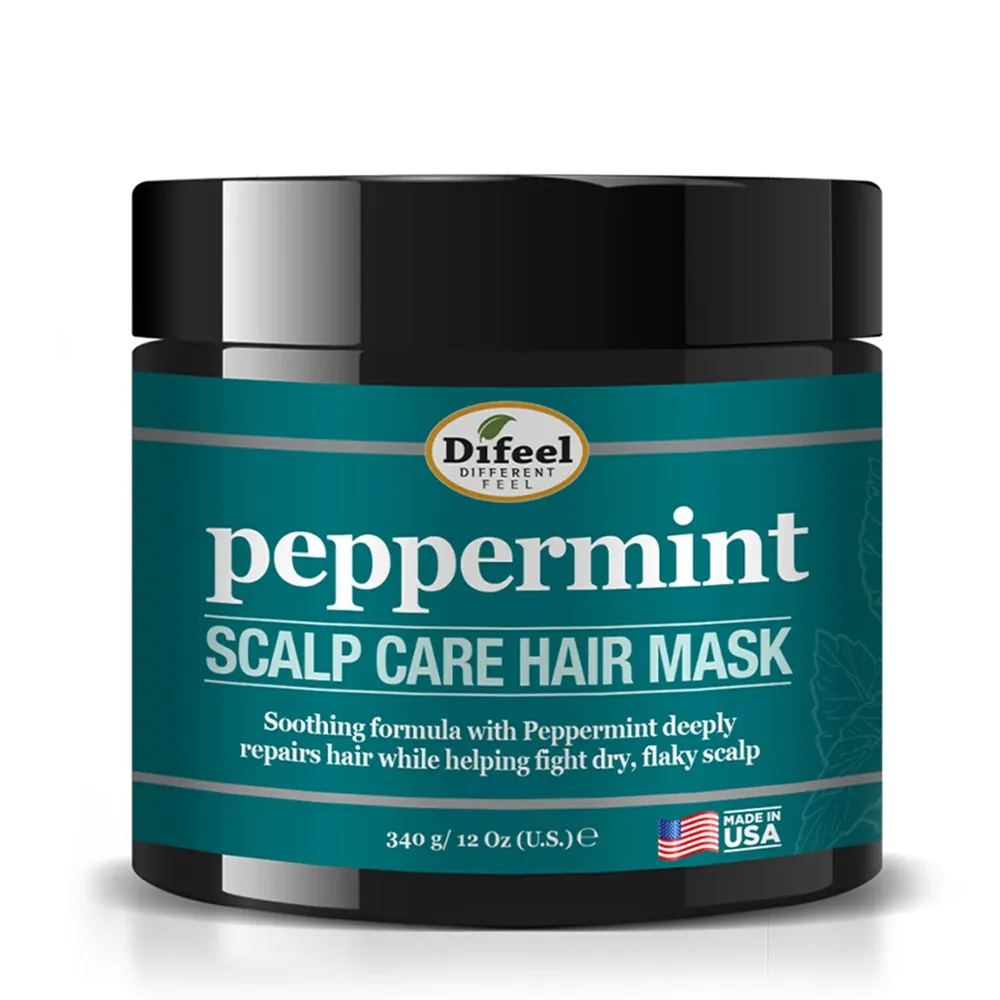 Difeel Hair Masks – Rosemary, Peppermint & Castor Oil 12oz - Image 2