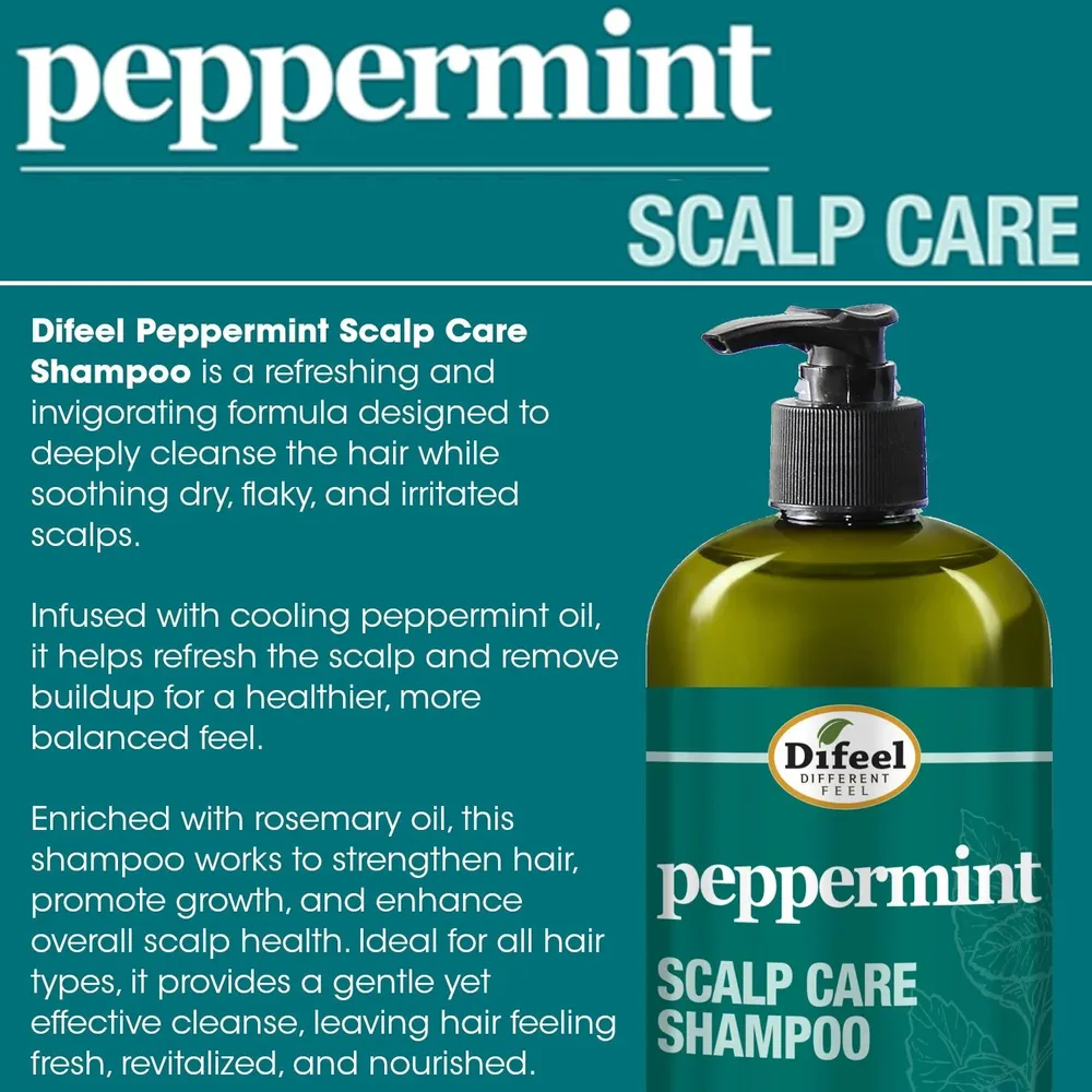 Difeel Peppermint Scalp Care Shampoo & Conditioner - Image 5