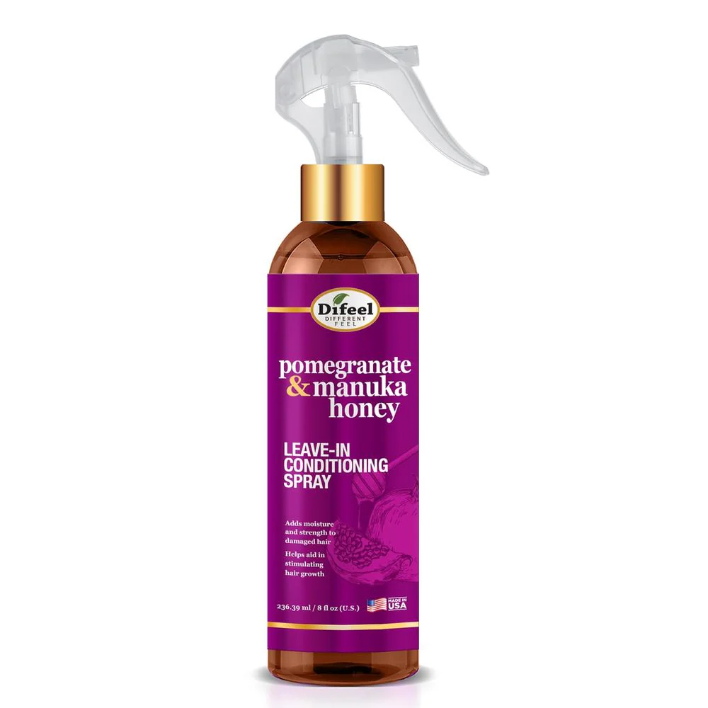 Difeel Pomegranate & Manuka Honey Leave-In Conditioning Spray โ 8 oz