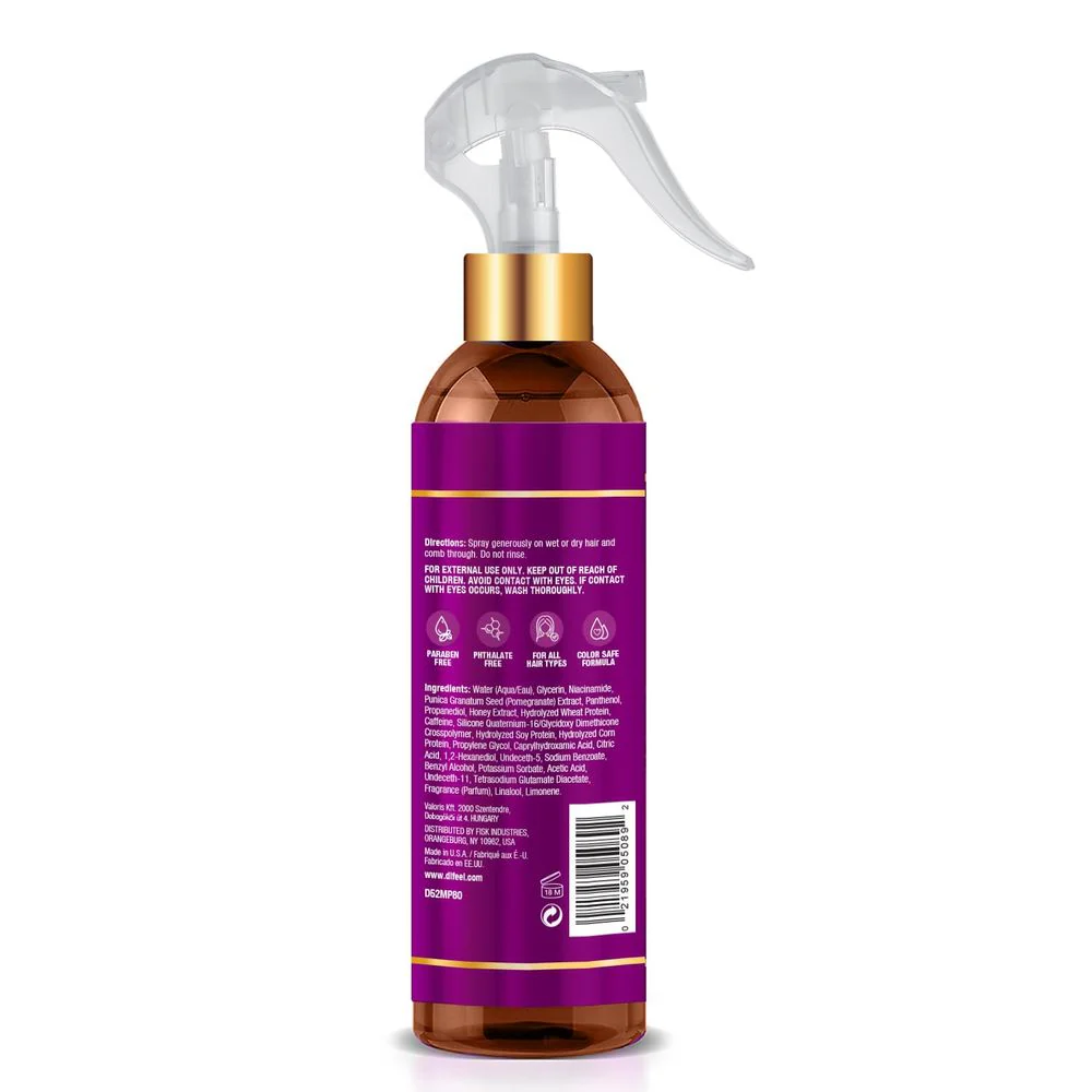 Difeel Pomegranate & Manuka Honey Leave-In Conditioning Spray โ 8 oz - Image 2