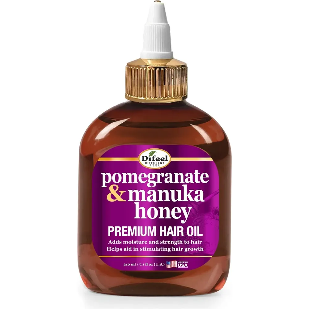 Difeel Pomegranate and Manuka Honey Hair Oil – 7.1 oz & 8 oz