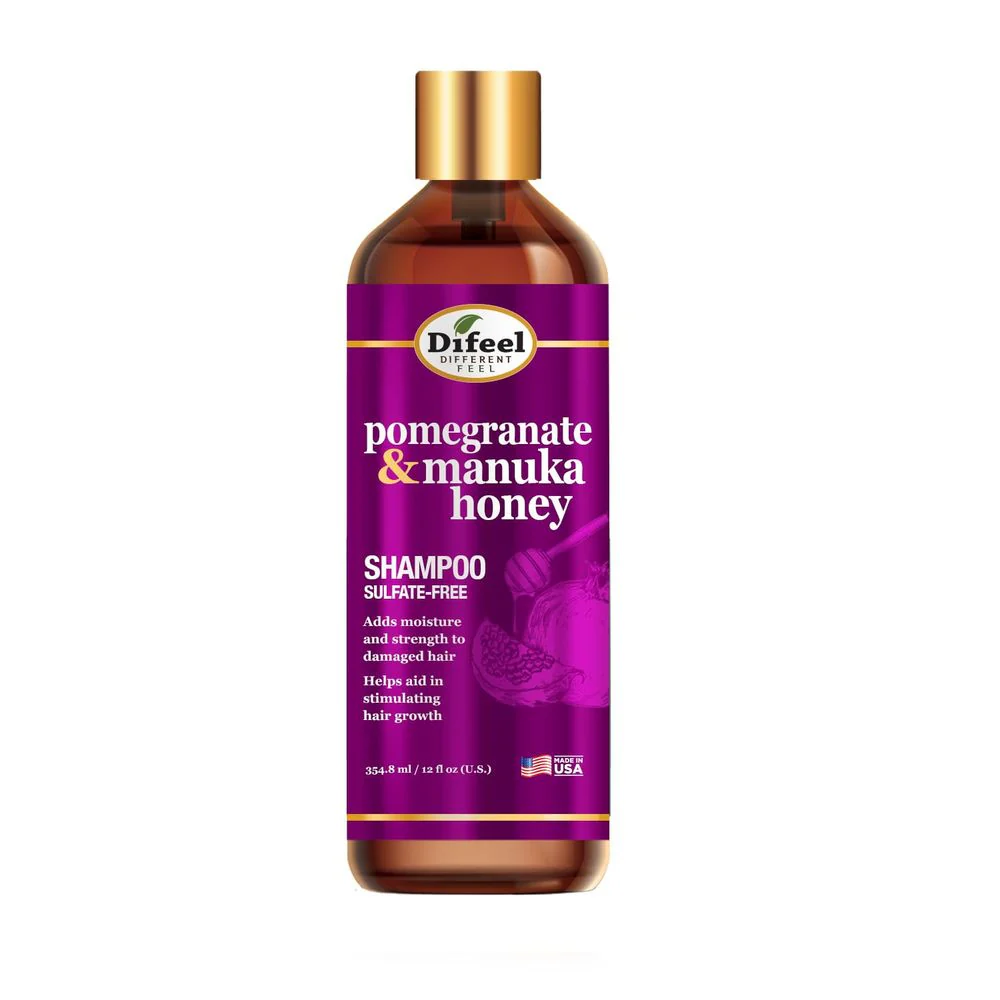 Difeel Pomegranate & Manuka Honey Sulfate-Free Shampoo โ12 oz