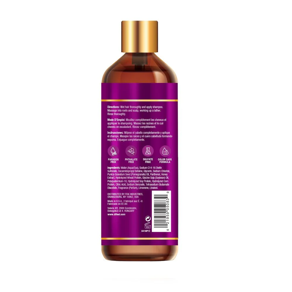 Difeel Pomegranate & Manuka Honey Sulfate-Free Shampoo โ12 oz - Image 2