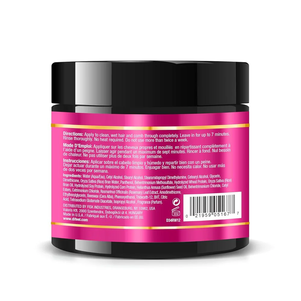 Difeel Premium Rice Water Hair Mask β 12 oz - Image 2